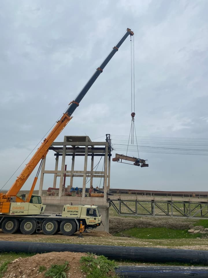 Construction crew working on site