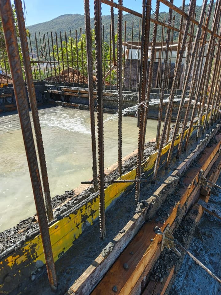 Formwork and concrete slab work