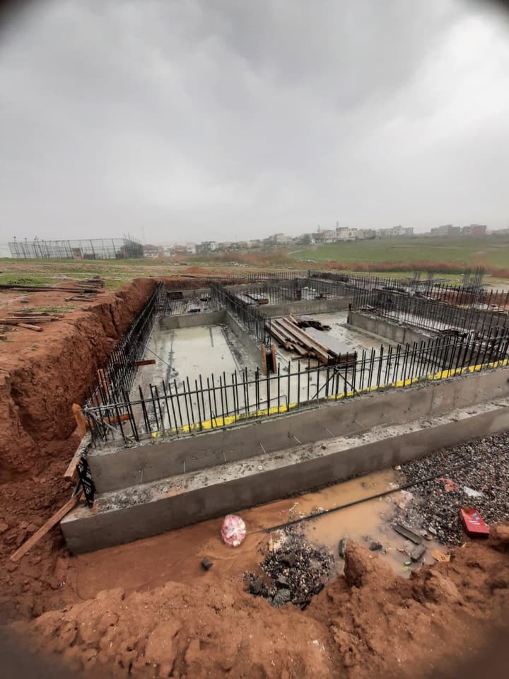 Formwork and concrete slab work